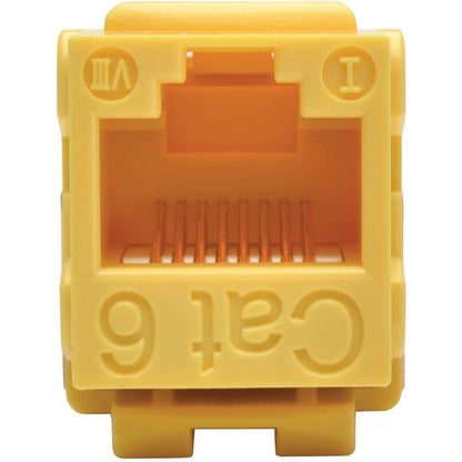 Prise Keystone Cat6 110 à perforation vers le bas Tripp Lite par Eaton N238-001-YW N238-001-YW