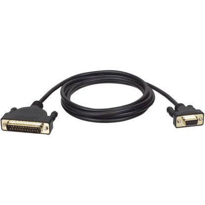 Câble modem série AT Tripp Lite 6 pieds avec connecteurs dorés DM25M vers DB9F 6' P404-006