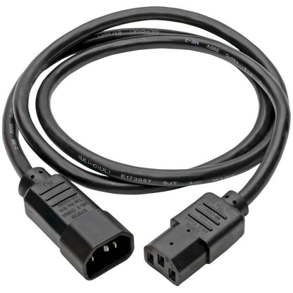 Câble d'extension de cordon d'alimentation pour ordinateur Tripp Lite 4 pieds C14 à C13 13 A 16 AWG 4' P004-004-13A