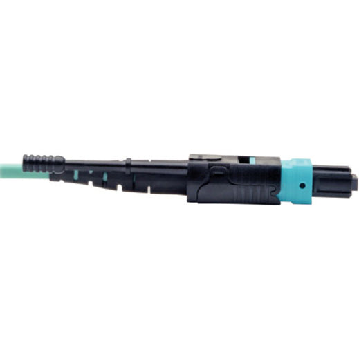 Tripp Lite by Eaton 1M (3.28-ft.) MTP / MPO Fan-out Cable, MTP/MPO to 8 x LC, 40GbE OM3 Plenum N844-01M-8LC-PT