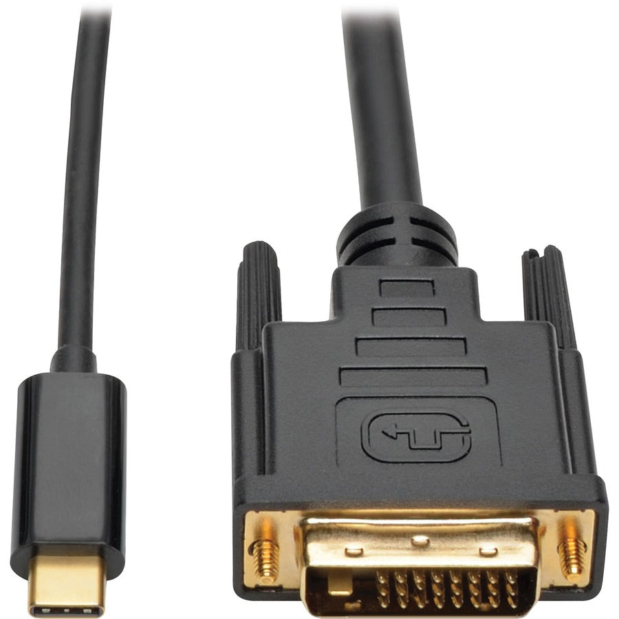 Câble adaptateur USB C vers DVI Tripp Lite par Eaton (M/M), 1920 x 1080 (1080p), 6 pi U444-006-D