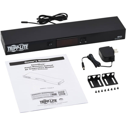 Tripp Lite by Eaton 1U Digital Temperature Sensor, Blanking Panel, LCD SR1UPNLTEMP