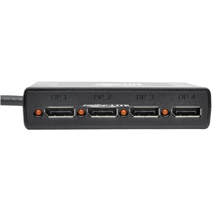 Hub de transport multiflux (MST) DisplayPort 1.2 à 4 ports Tripp Lite par Eaton, 3840 x 2160 (4K x 2K) UHD B156-004-V2