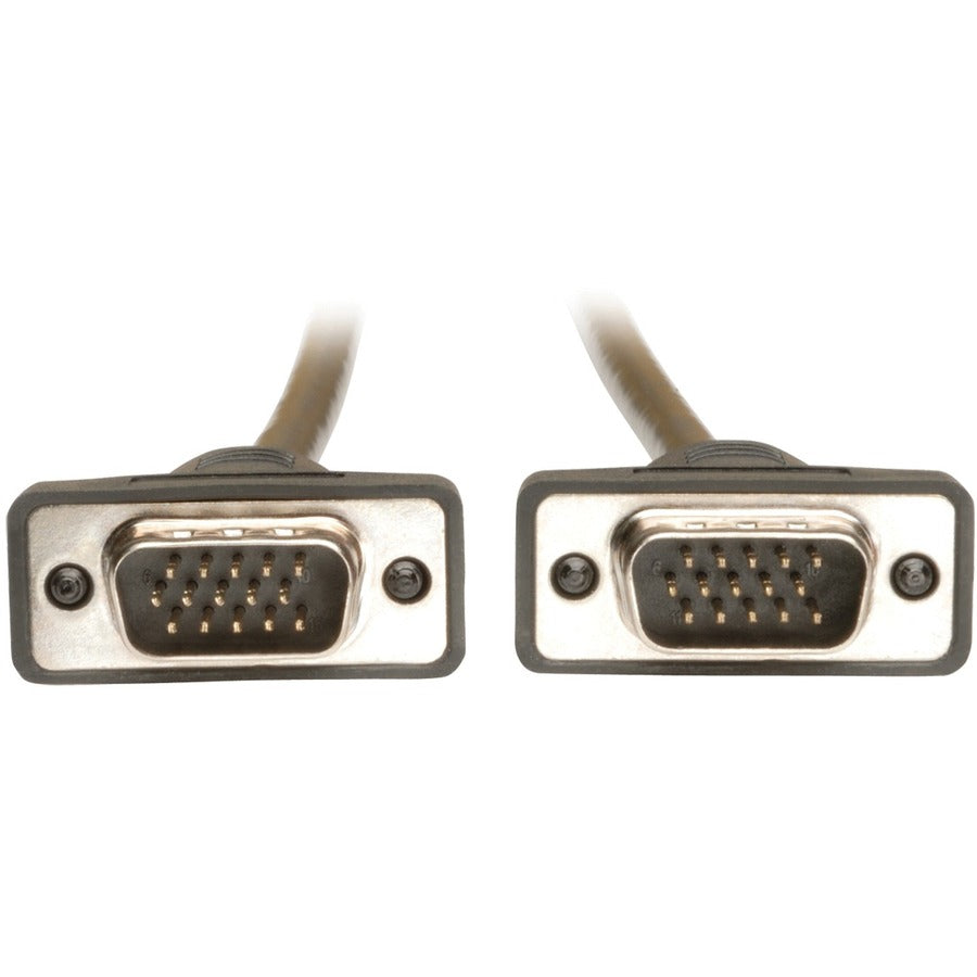 Câble coaxial VGA pour moniteur Tripp Lite 3 pieds à profil bas avec RVB haute résolution HD15 M/M 3' P502-003-SM