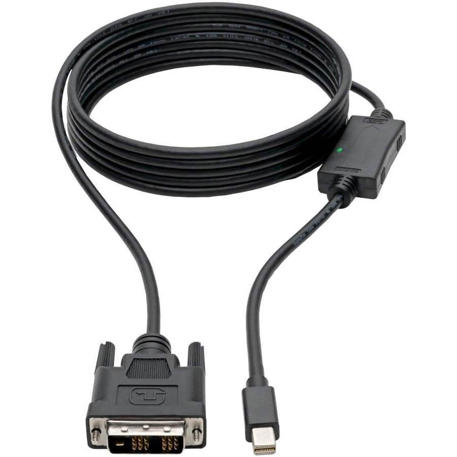 Câble adaptateur Mini DisplayPort vers DVI Tripp Lite par Eaton (M/M), 1080p, 10 pi. P586-010-DVI