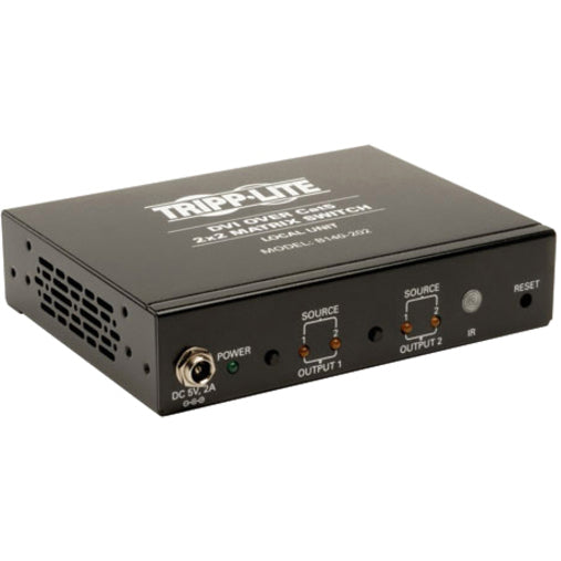 Commutateur matriciel Tripp Lite par Eaton DVI sur Cat5 2x2, 2 ports B140-202