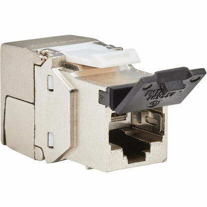 Prise Keystone sans outil blindée Cat8 STP Tripp Lite par Eaton, 568A/568B, TAA N238-SHC8-TF-1