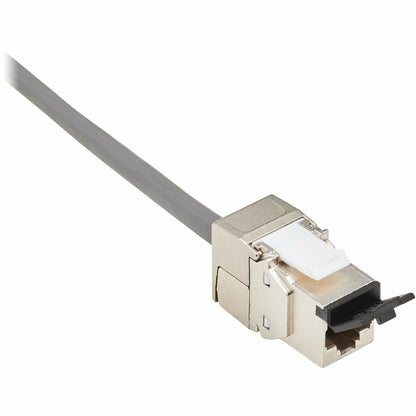 Prise Keystone sans outil blindée Cat8 STP Tripp Lite par Eaton, 568A/568B, TAA N238-SHC8-TF-1