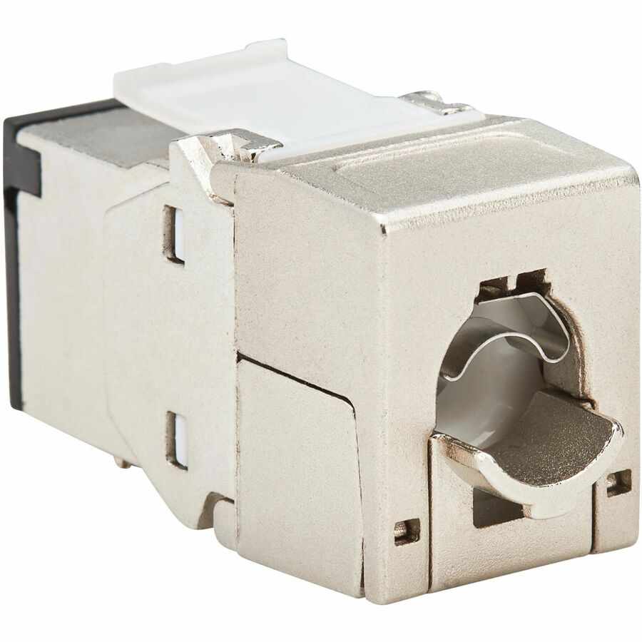 Prise Keystone sans outil blindée Cat8 STP Tripp Lite par Eaton, 568A/568B, TAA N238-SHC8-TF-1
