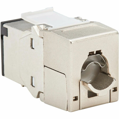 Prise Keystone sans outil blindée Cat8 STP Tripp Lite par Eaton, 568A/568B, TAA N238-SHC8-TF-1