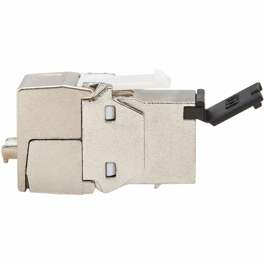 Prise Keystone sans outil blindée Cat8 STP Tripp Lite par Eaton, 568A/568B, TAA N238-SHC8-TF-1
