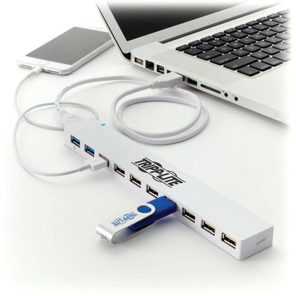 Hub combiné USB 3.0/USB 2.0 à 10 ports Tripp Lite par Eaton U360-010C-2X3 U360-010C-2X3