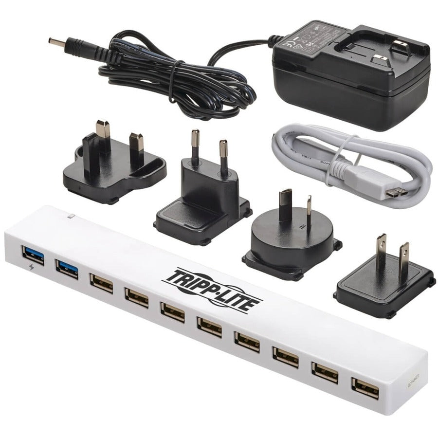 Hub combiné USB 3.0/USB 2.0 à 10 ports Tripp Lite par Eaton U360-010C-2X3 U360-010C-2X3