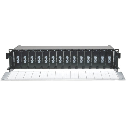 Panneau de boîtier en fibre optique à montage en rack haute densité Tripp Lite 14 cassettes 2URM N482-02U
