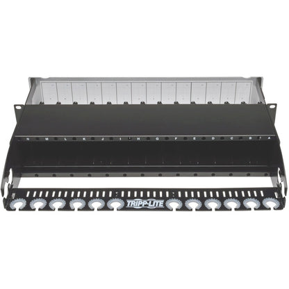 Panneau de boîtier en fibre optique à montage en rack haute densité Tripp Lite 14 cassettes 2URM N482-02U