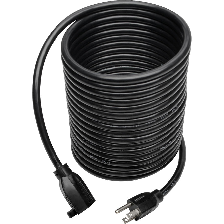Rallonge d'alimentation robuste Tripp Lite par Eaton, 15 A, 14 AWG (NEMA 5-15P à NEMA 5-15R), 25 pi P024-025