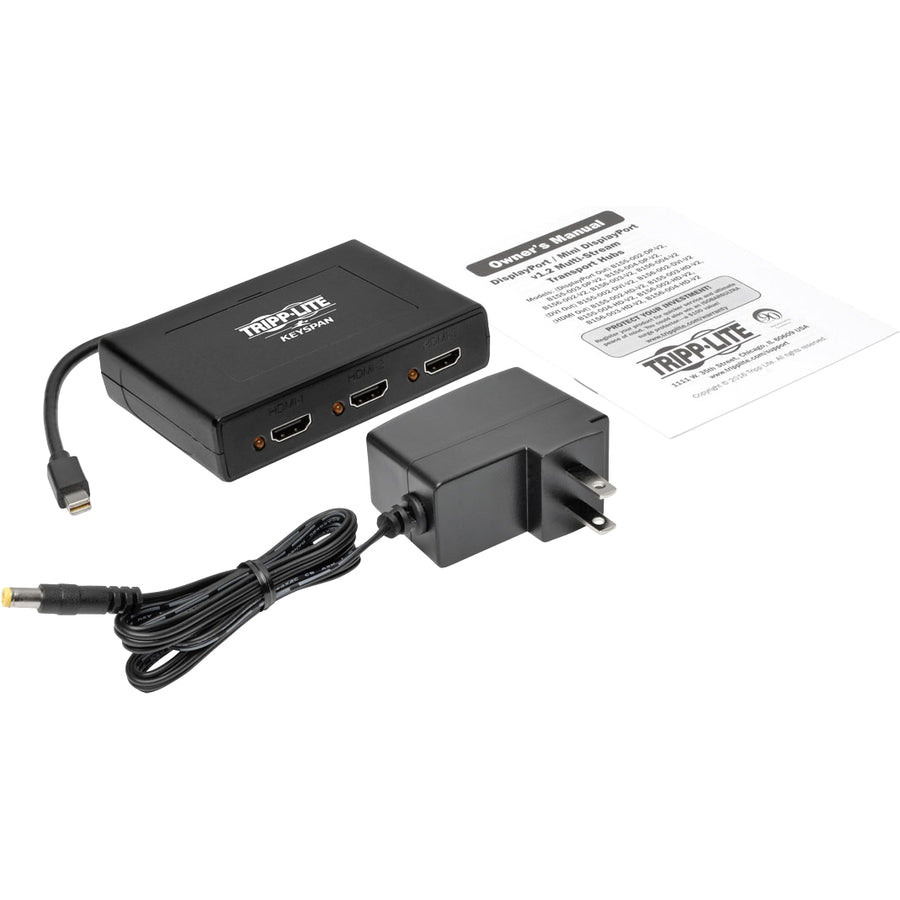 Hub MST 3 ports Mini DisplayPort 1.2 vers HDMI Tripp Lite par Eaton B155-003-HD-V2 B155-003-HD-V2