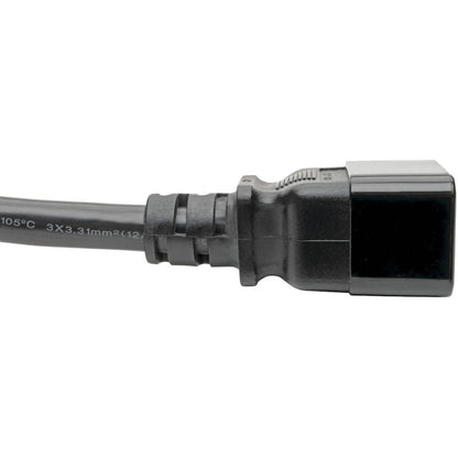 Tripp Lite 2ft Computer Power Cord Cable C19 to C20 Heavy Duty 20A 12AWG 2' P036-002