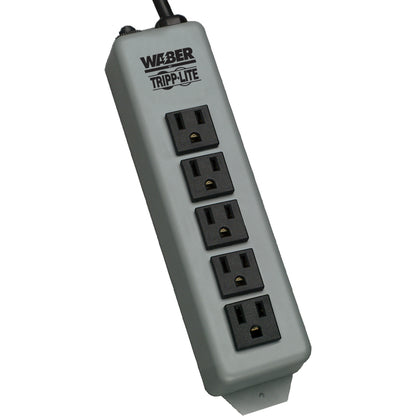 Multiprise métallique Tripp Lite Waber 5-15R 5 prises 5-15P 15 pi - NEMA 5-15P - 15 pi 602-15