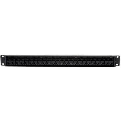 Panneau de brassage traversant Cat5e Cat5e 24 ports Tripp Lite pour montage en rack 1URM RJ45 Ethernet TAA N054-024