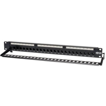 Panneau de brassage traversant Cat5e Cat5e 24 ports Tripp Lite pour montage en rack 1URM RJ45 Ethernet TAA N054-024