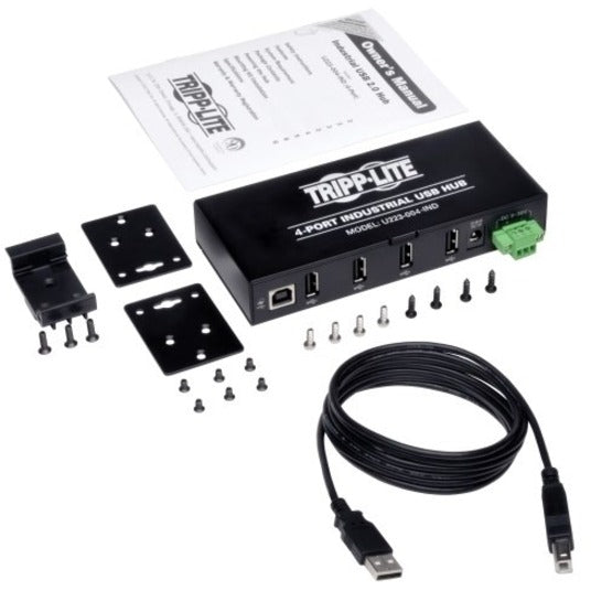 Panneau de brassage traversant Cat5e Cat5e 24 ports Tripp Lite pour montage en rack 1URM RJ45 Ethernet TAA N054-024