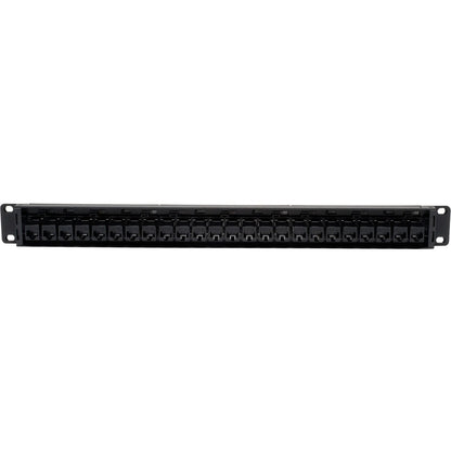 Panneau de brassage traversant Cat5e Cat5e 24 ports Tripp Lite pour montage en rack 1URM RJ45 Ethernet TAA N054-024