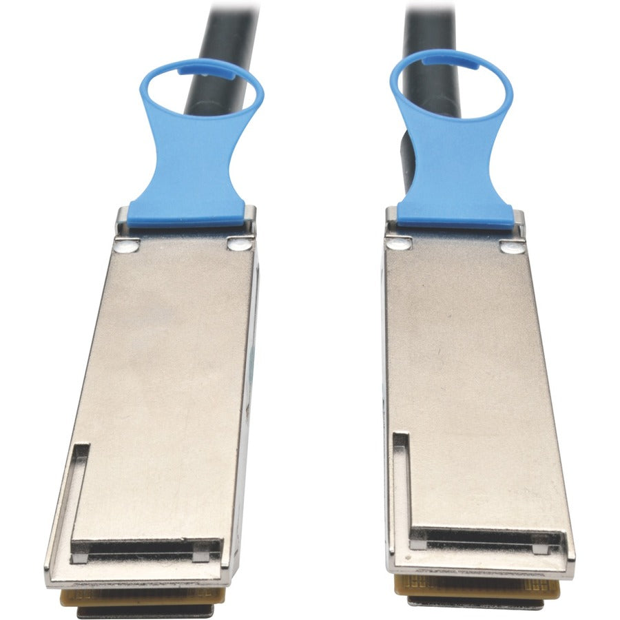 Câble InfiniBand en cuivre DAC passif QSFP28 vers QSFP28 100 GbE Tripp Lite par Eaton (M/M), 1 m (3 pi) N282-01M-28-BK