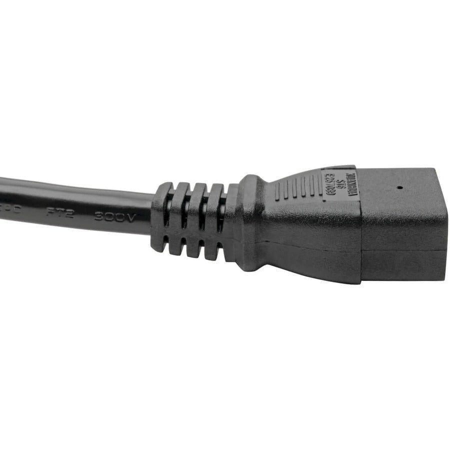 Câble d'extension de cordon d'alimentation Tripp Lite 6 pieds L6-20P vers C19 robuste 20 A 12 AWG 6' P040-006