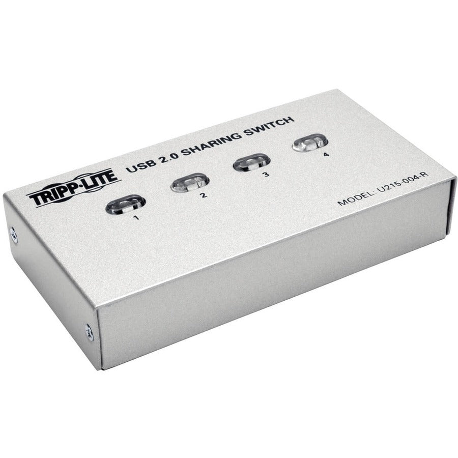 Commutateur de partage d'imprimante USB 2.0 à 4 ports Tripp Lite U215-004-R