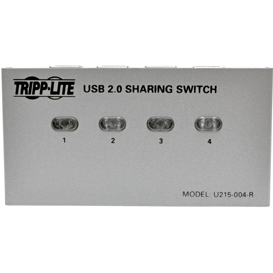 Commutateur de partage d'imprimante USB 2.0 à 4 ports Tripp Lite U215-004-R