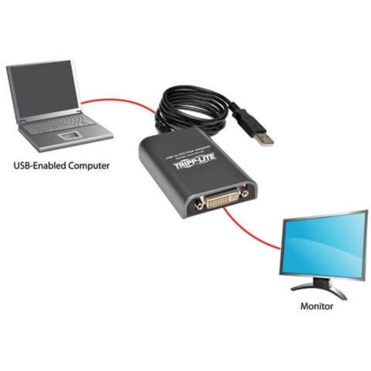 Appareil multivue USB 2.0 vers DVI et VGA Tripp Lite par Eaton U244-001-R