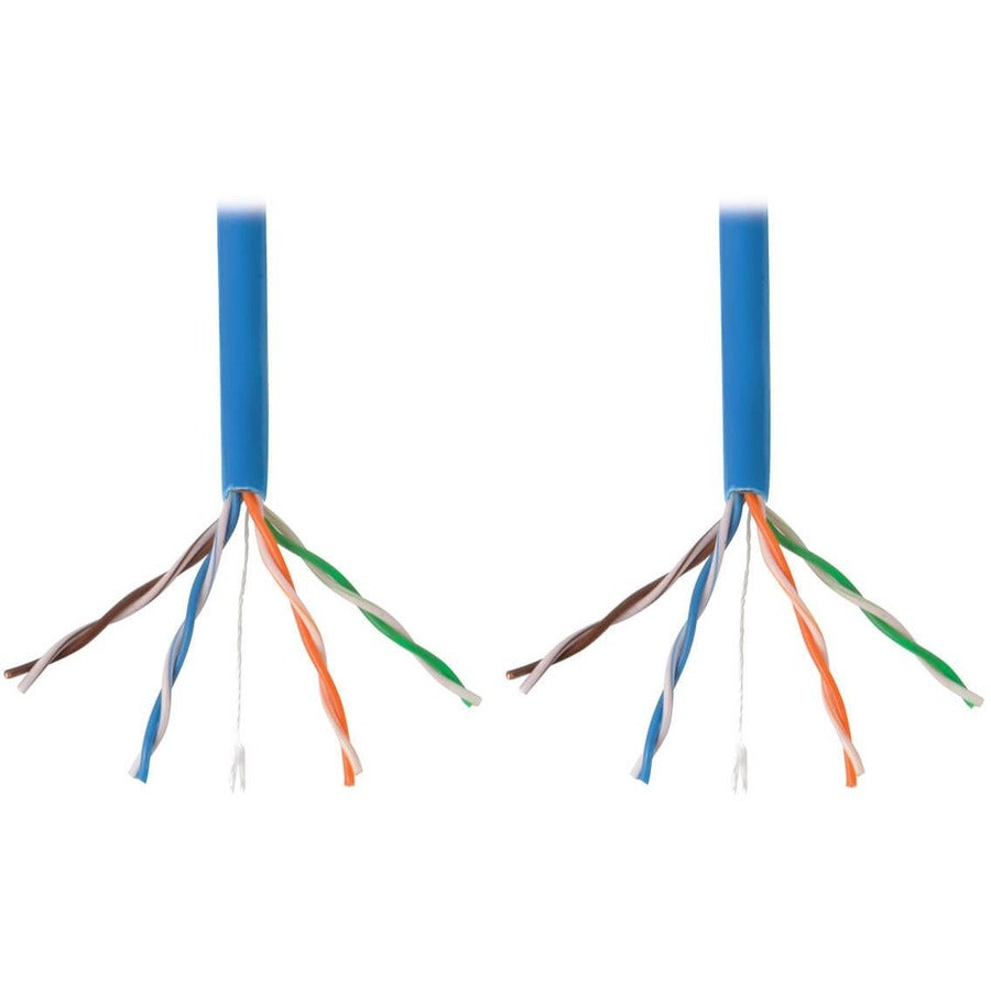 Câble PVC monobrin Cat5e 350 MHz Tripp Lite par Eaton, bleu, 1 000 pi, TAA N022-01K-BL