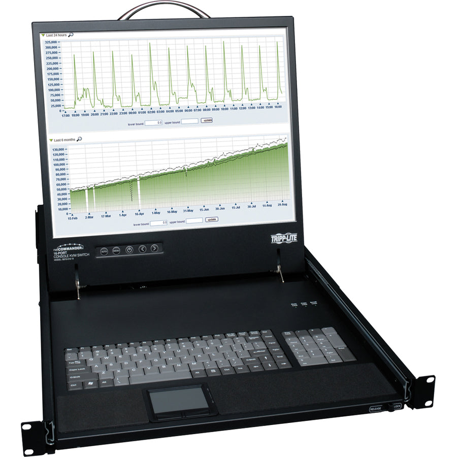 Tripp Lite NetCommander B070-016-19 Rackmount LCD with KVM Switch - Steel Housing B070-016-19