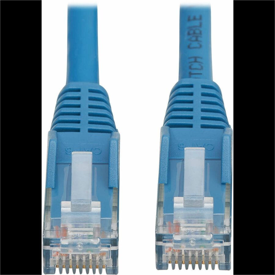 Câble Ethernet UTP moulé Cat6 Gigabit sans accroc Tripp Lite by Eaton (RJ45 M/M), PoE, LSZH, bleu, 2,5 m N201L-2P5M-BL
