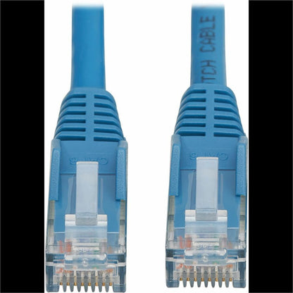 Câble Ethernet UTP moulé Cat6 Gigabit sans accroc Tripp Lite by Eaton (RJ45 M/M), PoE, LSZH, bleu, 2,5 m N201L-2P5M-BL
