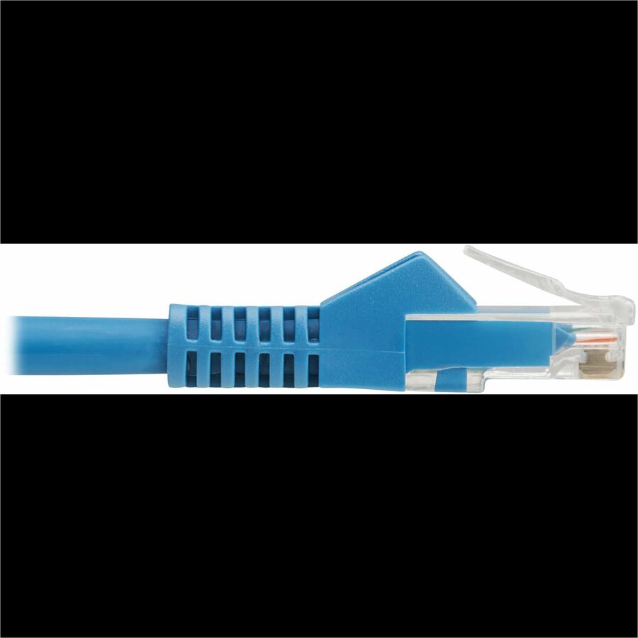 Câble Ethernet UTP moulé Cat6 Gigabit sans accroc Tripp Lite by Eaton (RJ45 M/M), PoE, LSZH, bleu, 2,5 m N201L-2P5M-BL