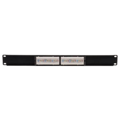 Tripp Lite 12-Port Cat6 Cat5 Patch Panel 568B 110 Punch Down Rackmount RJ45 1URM TAA N252-012