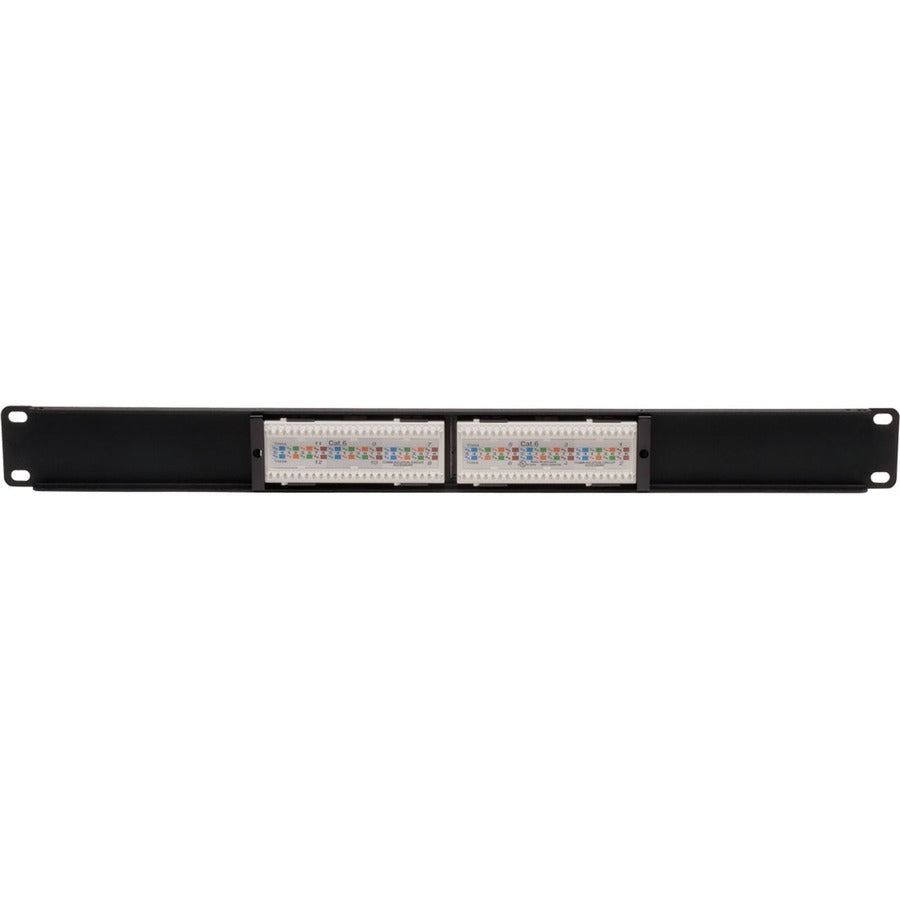 Tripp Lite 12-Port Cat6 Cat5 Patch Panel 568B 110 Punch Down Rackmount RJ45 1URM TAA N252-012