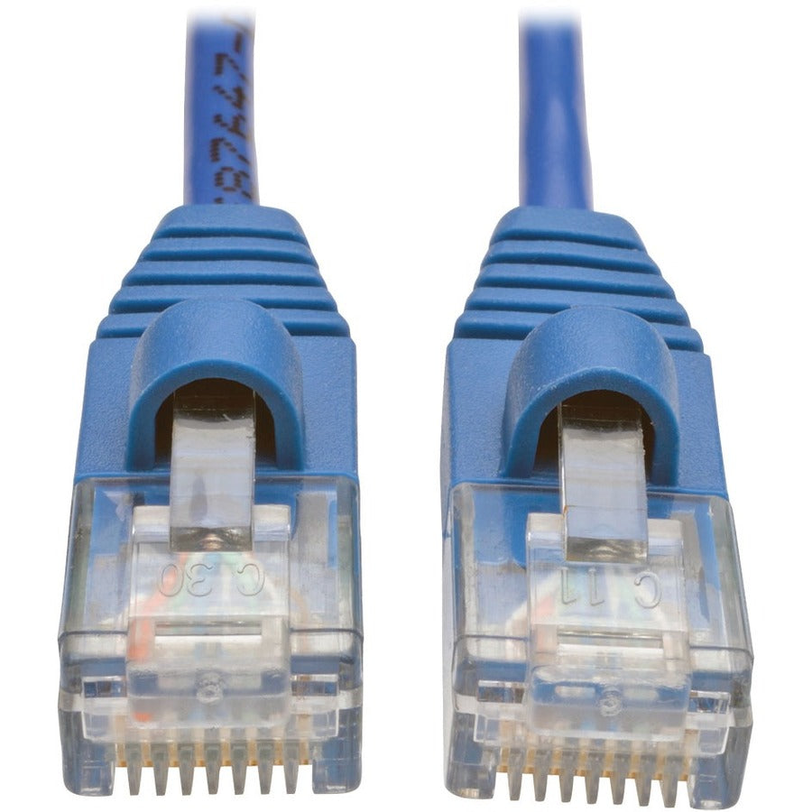 Câble de raccordement UTP moulé Cat5e 350 MHz Tripp Lite by Eaton (RJ45 M/M), bleu, 1,2 m N001-S04-BL