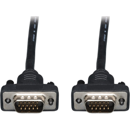Câble coaxial VGA pour moniteur Tripp Lite 15 pieds à profil bas avec RVB haute résolution HD15 M/M 15' P502-015-SM