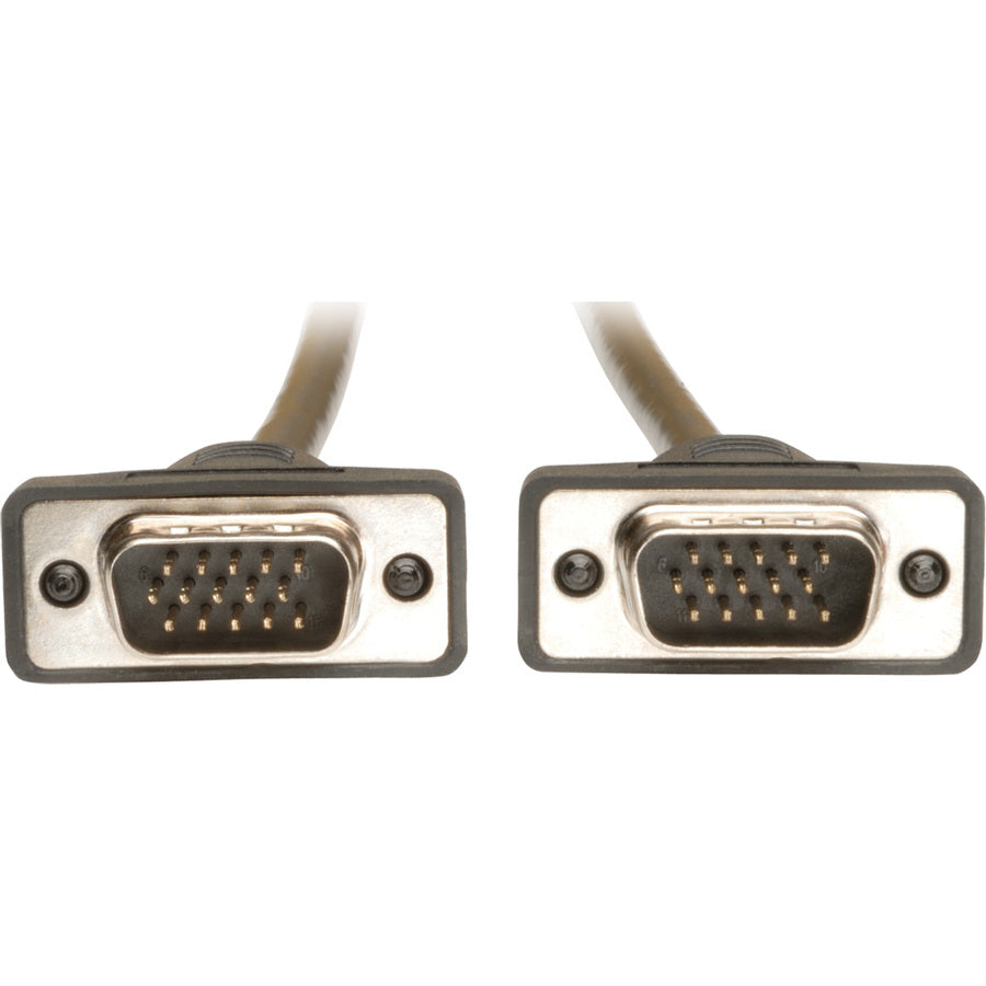 Câble coaxial VGA pour moniteur Tripp Lite 15 pieds à profil bas avec RVB haute résolution HD15 M/M 15' P502-015-SM