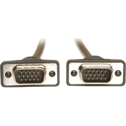 Câble coaxial VGA pour moniteur Tripp Lite 15 pieds à profil bas avec RVB haute résolution HD15 M/M 15' P502-015-SM