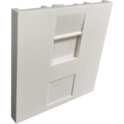 Module à obturateur non chargé de style britannique Tripp Lite by Eaton à 1 port, 50 x 50 mm, blanc N042U-WM1-S
