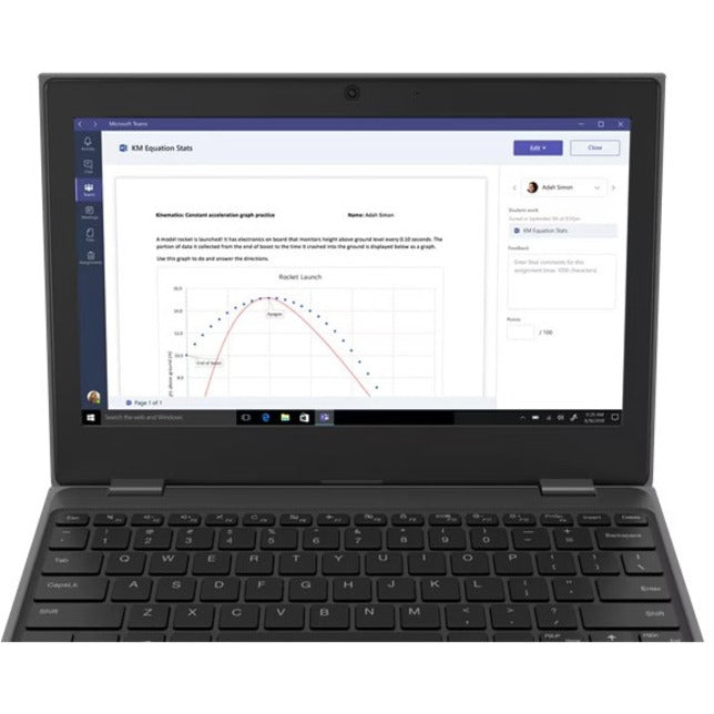 Netbook Lenovo 100e (2e génération) 82GJ000GUS 11,6" - HD - 1366 x 768 - AMD 3015e Dual-core (2 cœurs) 1,20 GHz - 4 Go de RAM totale - 64 Go de mémoire flash - Noir 82GJ000GUS