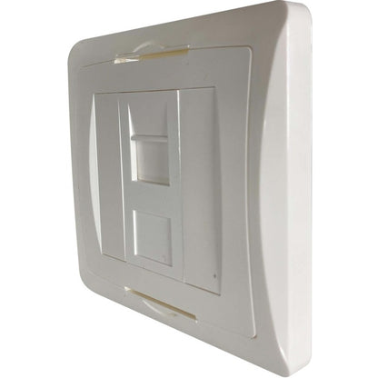 Plaque murale de style britannique à 1 port Tripp Lite by Eaton, module à obturateur non chargé, blanc N042U-WK1-S