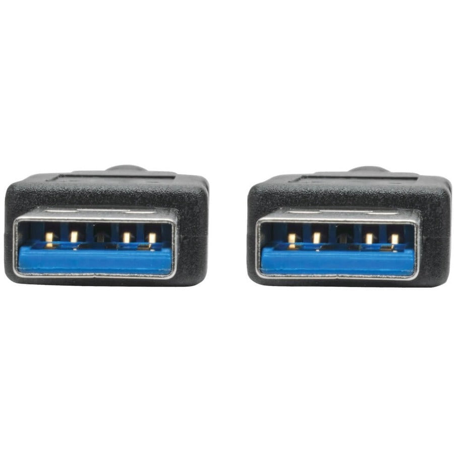Câble USB 3.0 SuperSpeed ​​A/A Tripp Lite par Eaton (M/M), noir, 1,8 m U320-006-BK