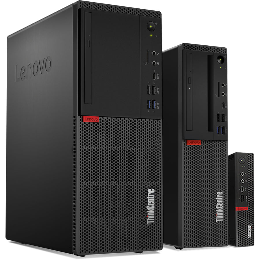 Ordinateur de bureau Lenovo ThinkCentre M720s 10ST008NUS - Intel Core i5 9e génération i5-9400 2,90 GHz - 8 Go de RAM DDR4 SDRAM - SSD 256 Go - Petit format - Noir 10ST008NUS