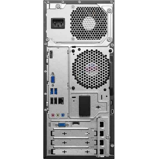 Ordinateur de bureau Lenovo H50-50 90B700E4US - Intel Core i7 i7-4790 3,60 GHz - 8 Go RAM DDR3 SDRAM - 1 To HDD - 120 Go SSD - Tour - Noir, Gris 90B700E4US