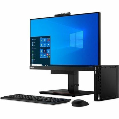 Ordinateur de bureau Lenovo ThinkCentre M75q Gen 2 11JN008UUS - AMD Ryzen 5 PRO 5650GE Hexa-core (6 cœurs) 3,40 GHz - 16 Go RAM DDR4 SDRAM - 256 Go SSD M.2 PCI Express NVMe - Minuscule - Noir 11JN008UUS